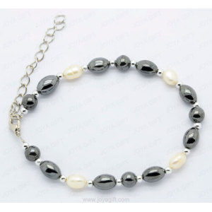 Bracelet hématite perle