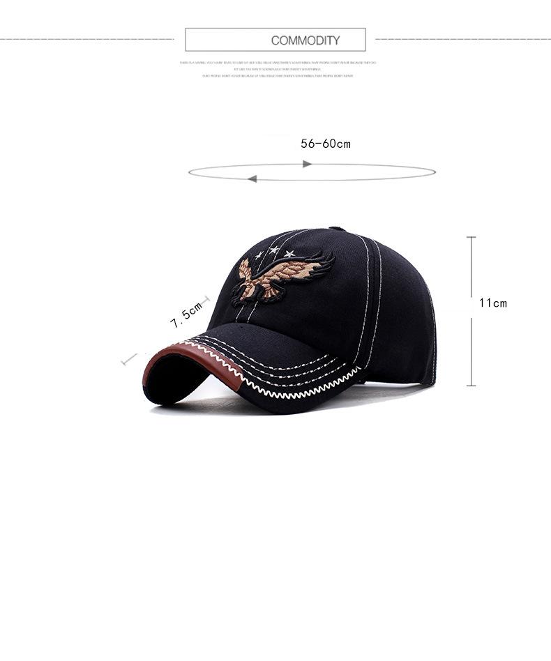 Duck cap eagle embroidered baseball cap (1)