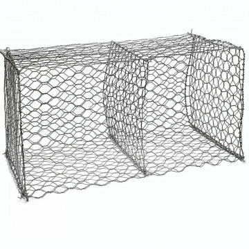 Caja de malla de alambre de gaviones galvanizada hexagonal