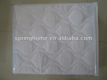 Terry cloth quilted waterproof mattress protector