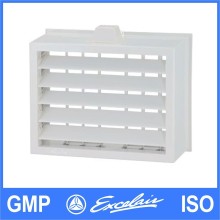 Adjustable auto swing plastic air duct diffuser