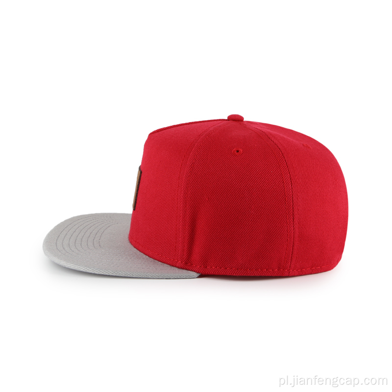 Czapka snapback z 5 paneli z wełny akrylowej