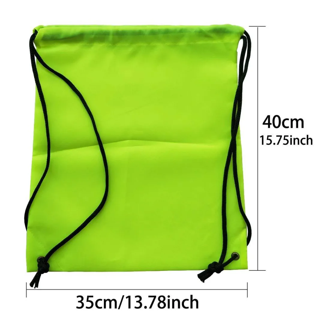 Custom Sports Backpack Polyester Drawstring Bag Printing Draw String Bag for Promotional