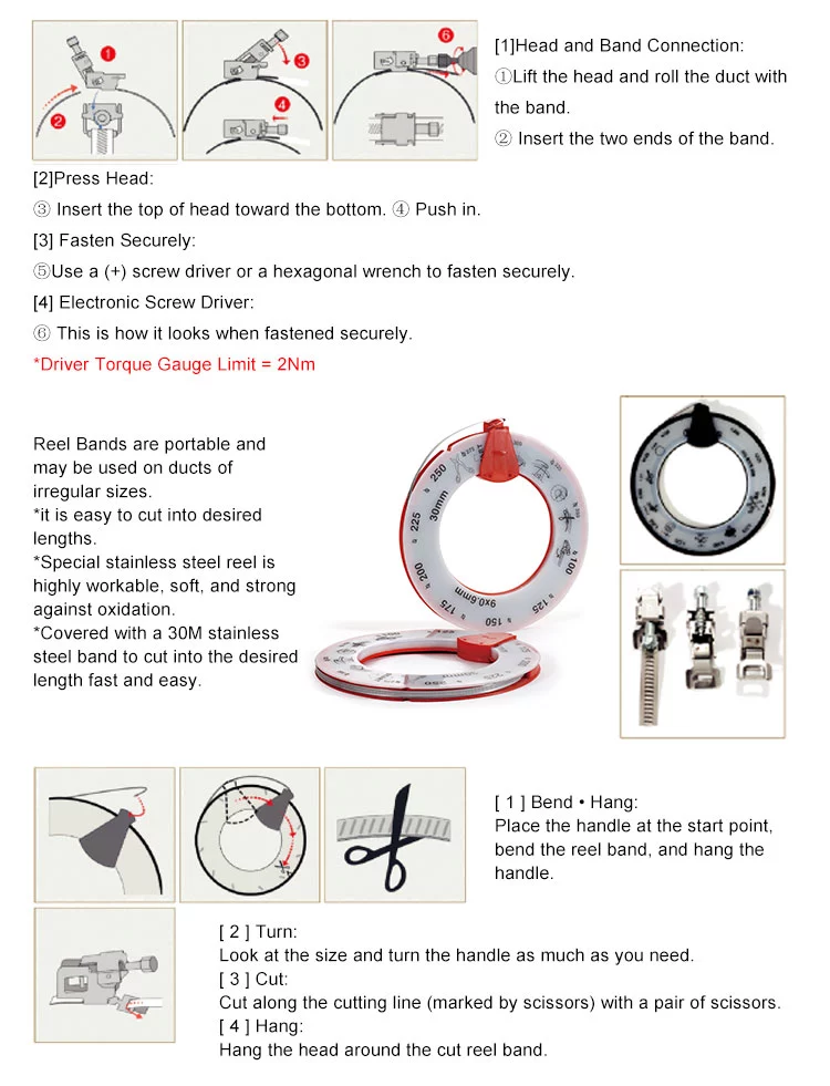 Fit-Up Stainless Steel Spring Clamp Clips Strut Turkey Corrugated Pipe Hose Saddle Clamp