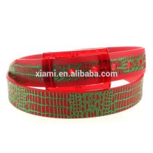 hiphop style well design catch eye cool gilding silicone belt