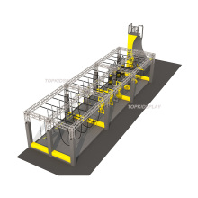 Topkidsplay Commercial Kids Ninja Warrior Customized Indoor Ninja Course