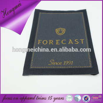 100 polyester custom woven label with high density and good quality