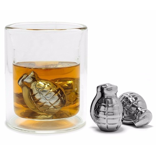 bomb Shaped Stainless Steel Whiskey Stone for wine