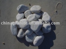white marble tumbled pebble