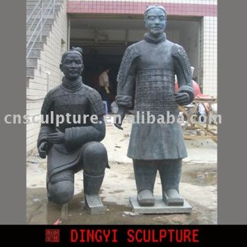 Terracotta warrior sculpture