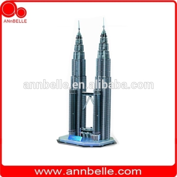 3d puzzle toy Petronas Towers (Malaysia)