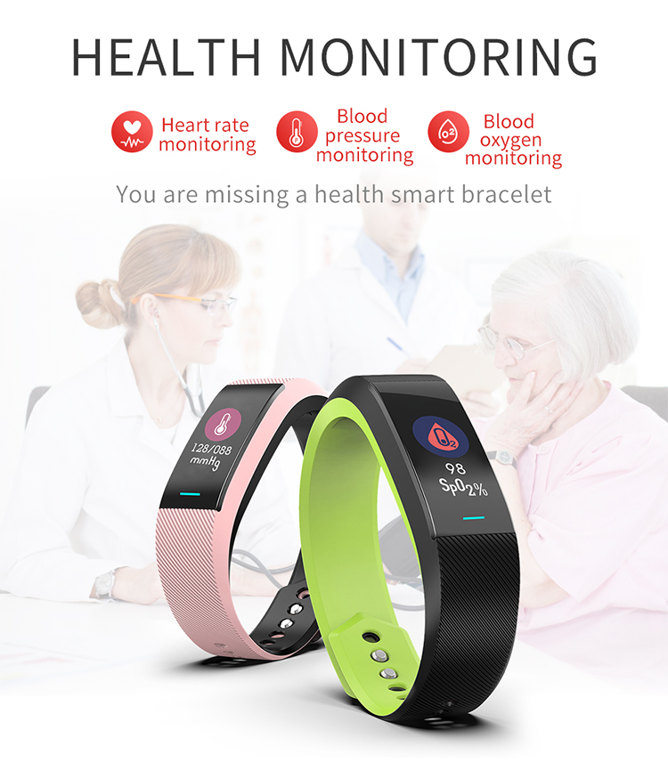 cheap price fashion 3D color screen body fit heart rate monitor instructions for rohs smart watch