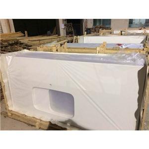 Bathroom Solid Quartz Stone Countertops Basin