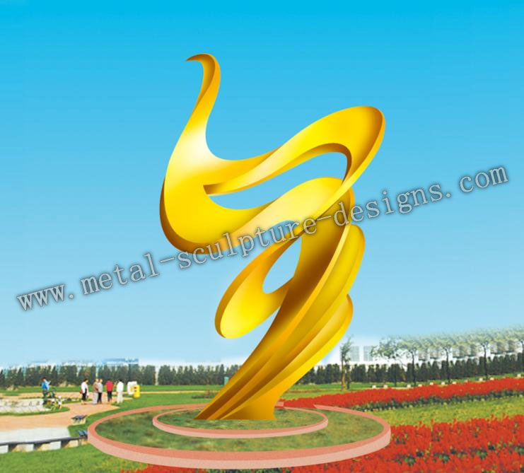 stainless steel arts sculpture for city decoration