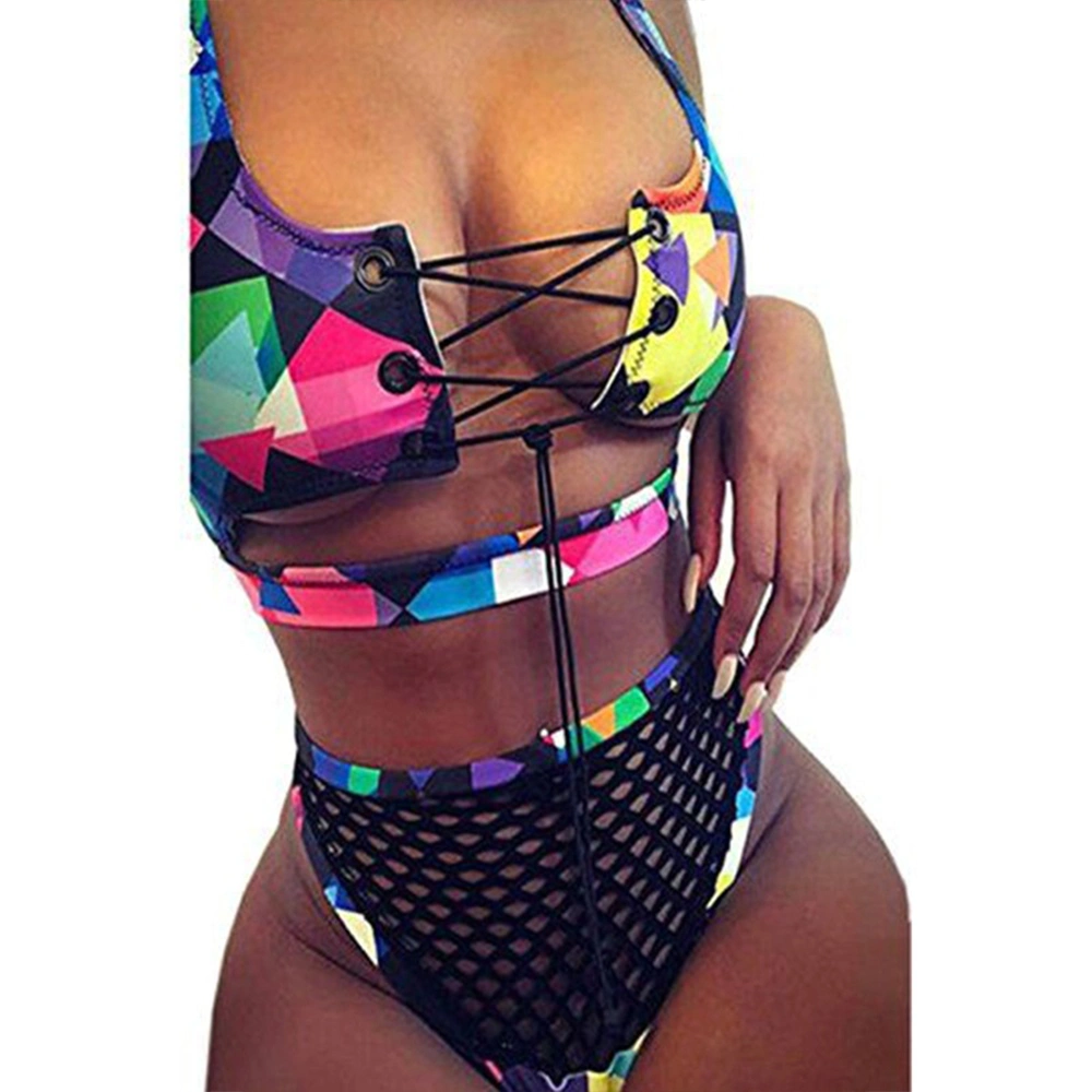 New Style Swimsuit Split Explosion Bikini Net Triangle Bikini Bikini Swimwear Wholesale