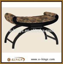 Luxury wooden end of bed bench hotel bedroom furniture