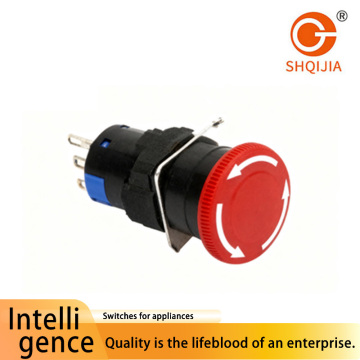 Botão de parada de emergência iluminado série A16-1