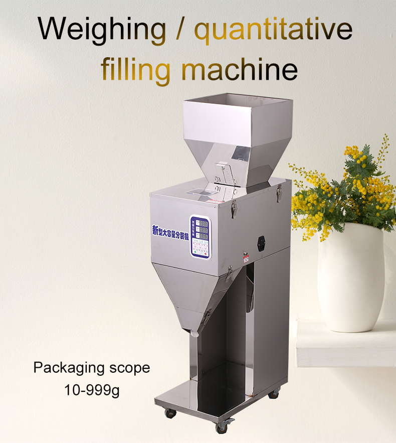 10-999g Automatic Granules,Medicinal Herbs/ Coffee/Tea/Seeds/Grain/Rice/Nut/Detergent Weighing Filling Machine