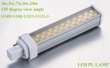 9w 120deg Horizontal mount LED PL lamps for home