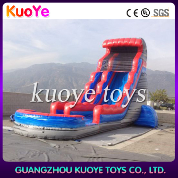 inflatable printing water slide,durable water slide with pool,water inflatable slides