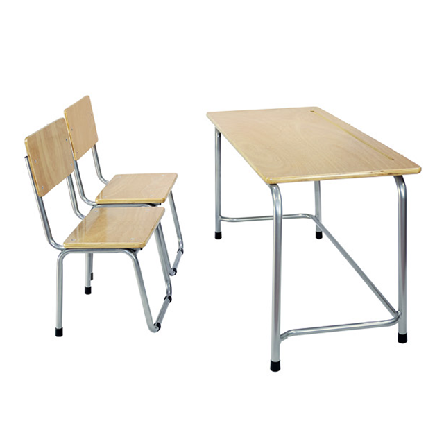 Double table with chairs