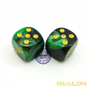 Bescon Swirled Two-tone Dice Six Sides