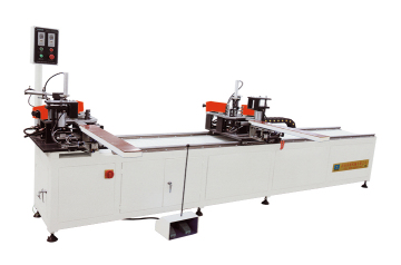 Double-head corner crimping machine