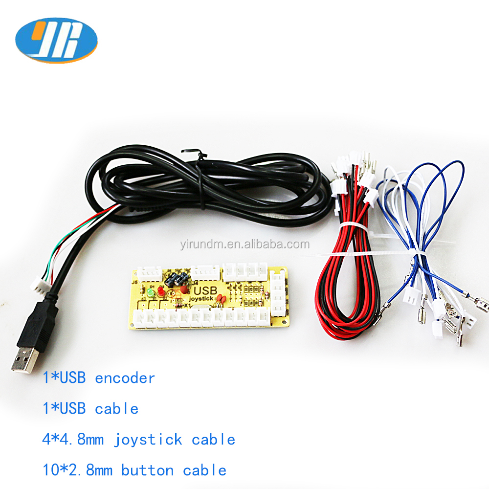 New Zero Delay Arcade USB Encoder PC to Joystick for MAME & Fight Stick Controls Coin Pusher Type USB Controller