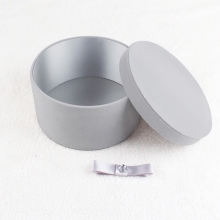 Silver Tweed Birthday Gift Box For Flower