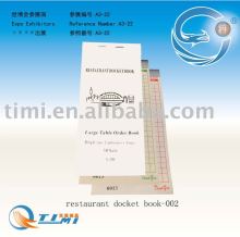 restaurant docket book(large table order book),take away docket book,