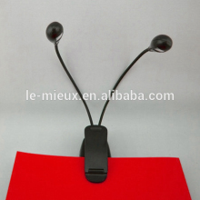 2 LEDs Book Clip Light Flexible Book Clip Light
