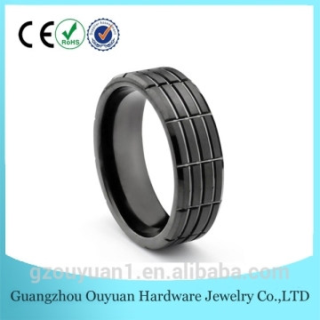 New Black Men's Engagement Wedding Ring, Men's Tungsten Engagement Wedding Ring