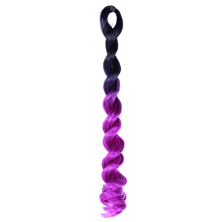 24inch Big Deep Wave Crochet Hair Extension Prestretched Synthetic Sea Body Wave Braiding Hair