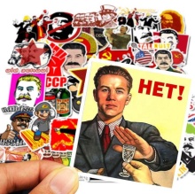 Soviet Union CCCP Socialism Themed Stickers for Various Items