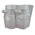 custom white plastic 500g powder toner packaging bag