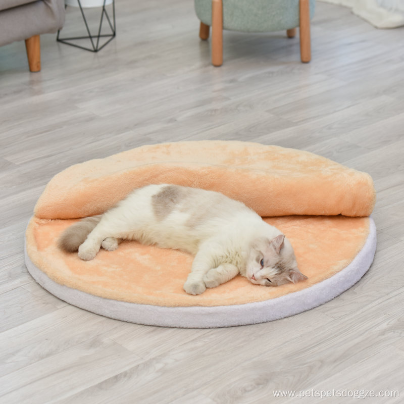 Short Plush Round Dog Bed Blanket Pet Beds