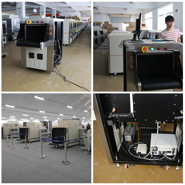 Dual Energy X Ray Security Baggage Scanner Airport Baggage Scanner  SF5636 X Ray Security Screening System