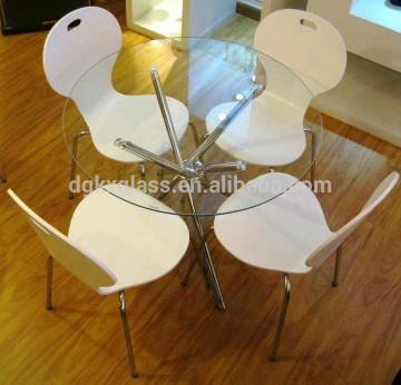 glass dinner table/round table top small round tempered glass