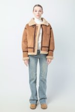 Women's Zip-Front Suede Racer jacket