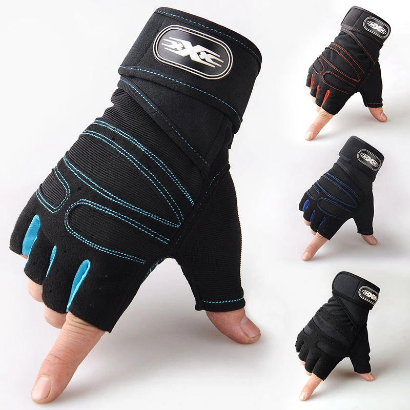 Fashion Easy Take Outdoor Sports Half Finger Gloves