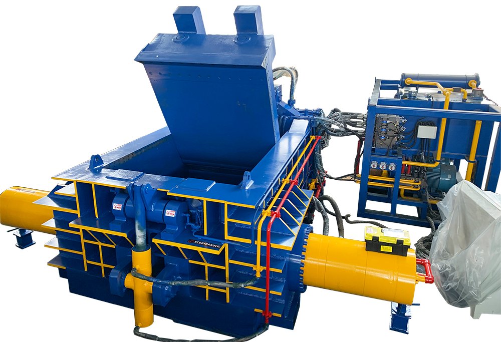 Hydraulic Scrap Metal Baler Machine With Octagonal Bale