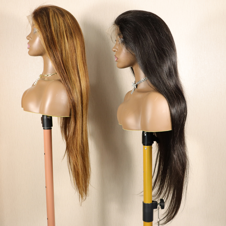 Annione 12A Grade Virgin Hair Wigs,Raw Human Wigs Straight Remy Hair Wigs 5 Star,Virgin Human Natural Mink Brazilian Hair Wigs