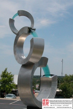 Modern Fashion Fountain Sculpture