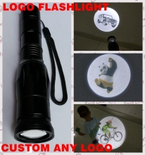 Latest arrival popular design led logo projector torch