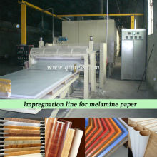 Impregnation line for decorative paper/ horizental impregnating machine