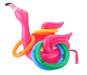 Eastommy holiday Flamingo Inflatable Ring Toss Game