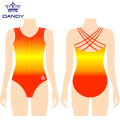 Latihan Latihan Gimnastik Custom Professional Leotards Girls Gimnastic Leotard