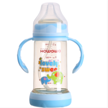 वाइड गर्दन विरोधी पेट फूलना PPSU बच्चे को दूध पिलाने की बोतल