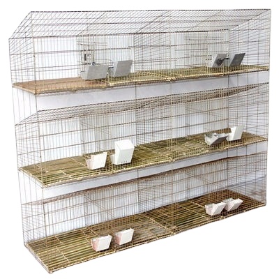 industrial breeding rabbit cage factory 3 or 4 layer/Commercial rabbit cage/galvanized welded mesh cage for rabbit