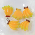 Yellow Banana Shaped Resin Cabochon For Handmade Craftwork Decorative Charms Kids Toy Decor Necklace Bracelet Items